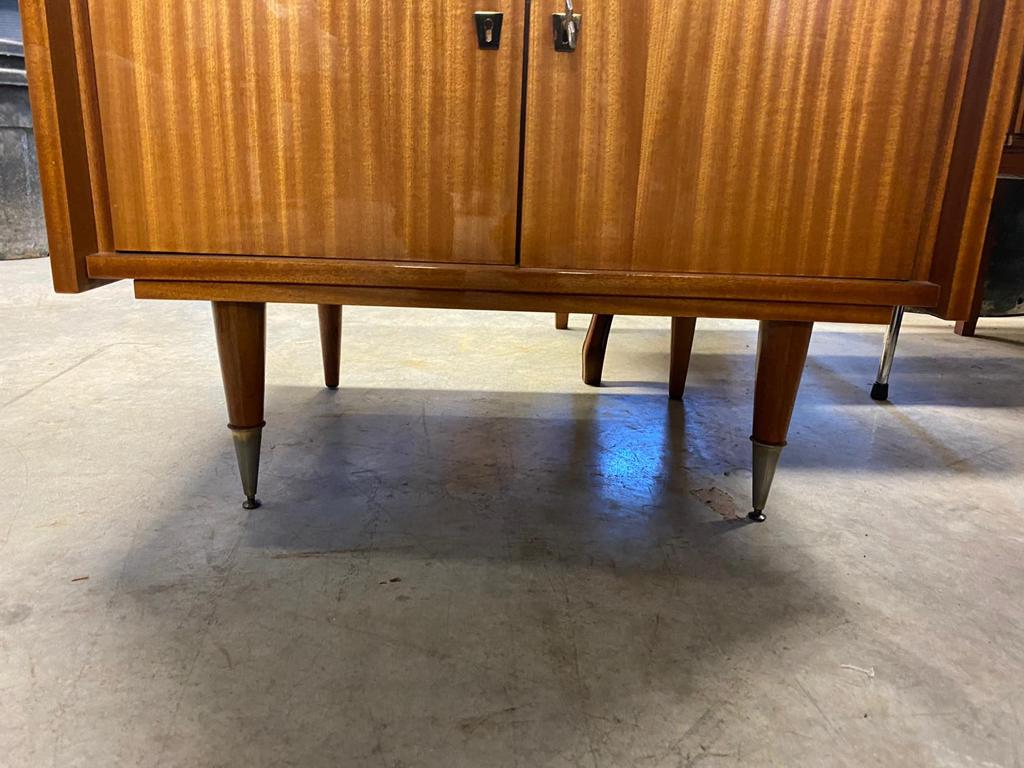 Vintage wooden showcase furniture