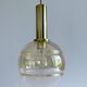 Paire de suspensions vintage en forme de globe en verre