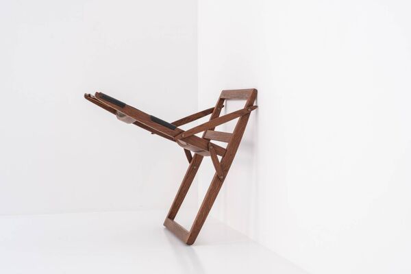 Tabouret pliant rare par Peter Hvidt & Orla Mølgaard-Nielsen pour Ludvig Pontoppidan, Danemark 1959