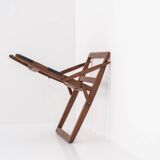 Rare folding stool by Peter Hvidt & Orla Mølgaard-Nielsen for Ludvig Pontoppidan, Denmark 1959