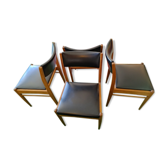 4 Scandinavian style chairs 60s