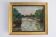Oil on canvas "Landscape with Bridge" early 20th century