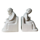 Dutch Schoonhoven ceramic bookends by Fancoise Carbius for NBC