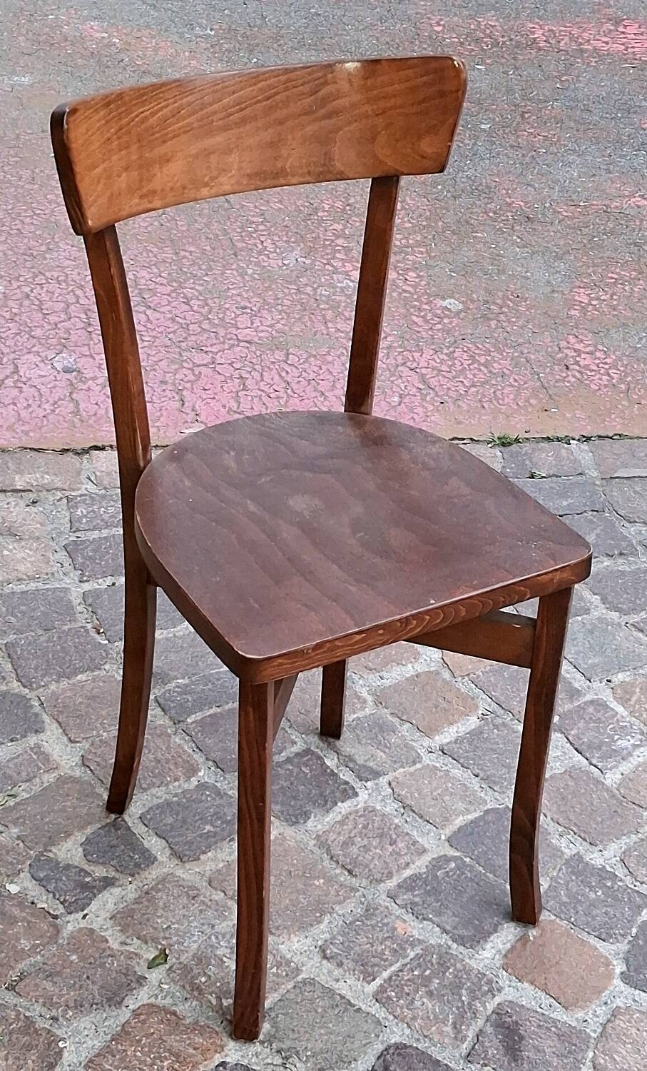 Brown beech bistro bar restaurant chair