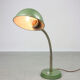 Vintage green gooseneck table lamp