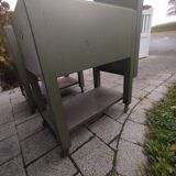 Pair of vintage rolling lockers