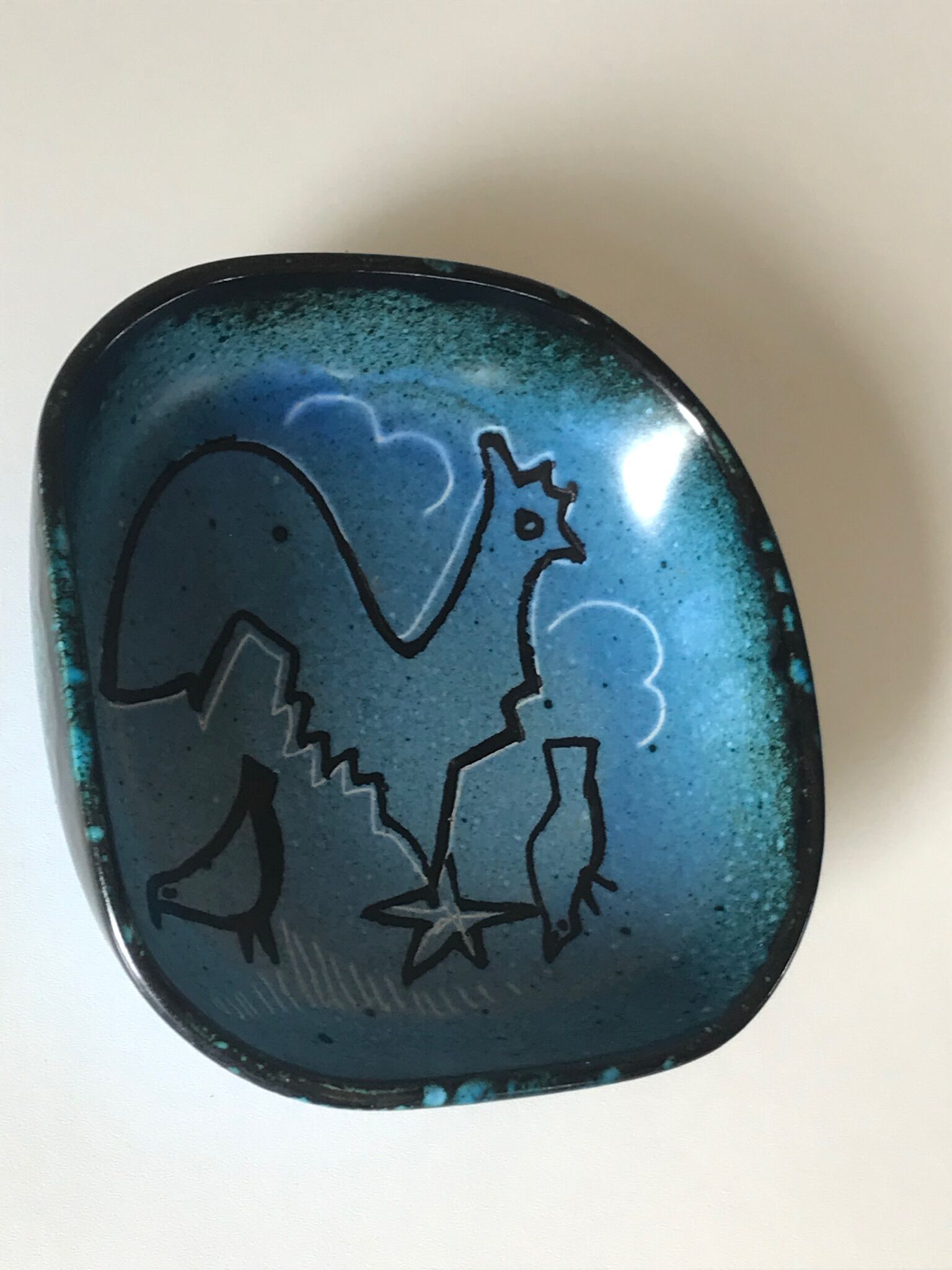 Ceramic cut signed design 60s