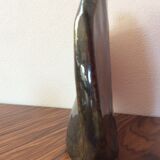 Vase effet lave bleu vert très fin vintage estampillé