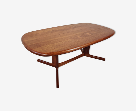 Solid teak coffee table, Denmark 1960s