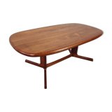 Table basse en teck massif, Danemark 1960s