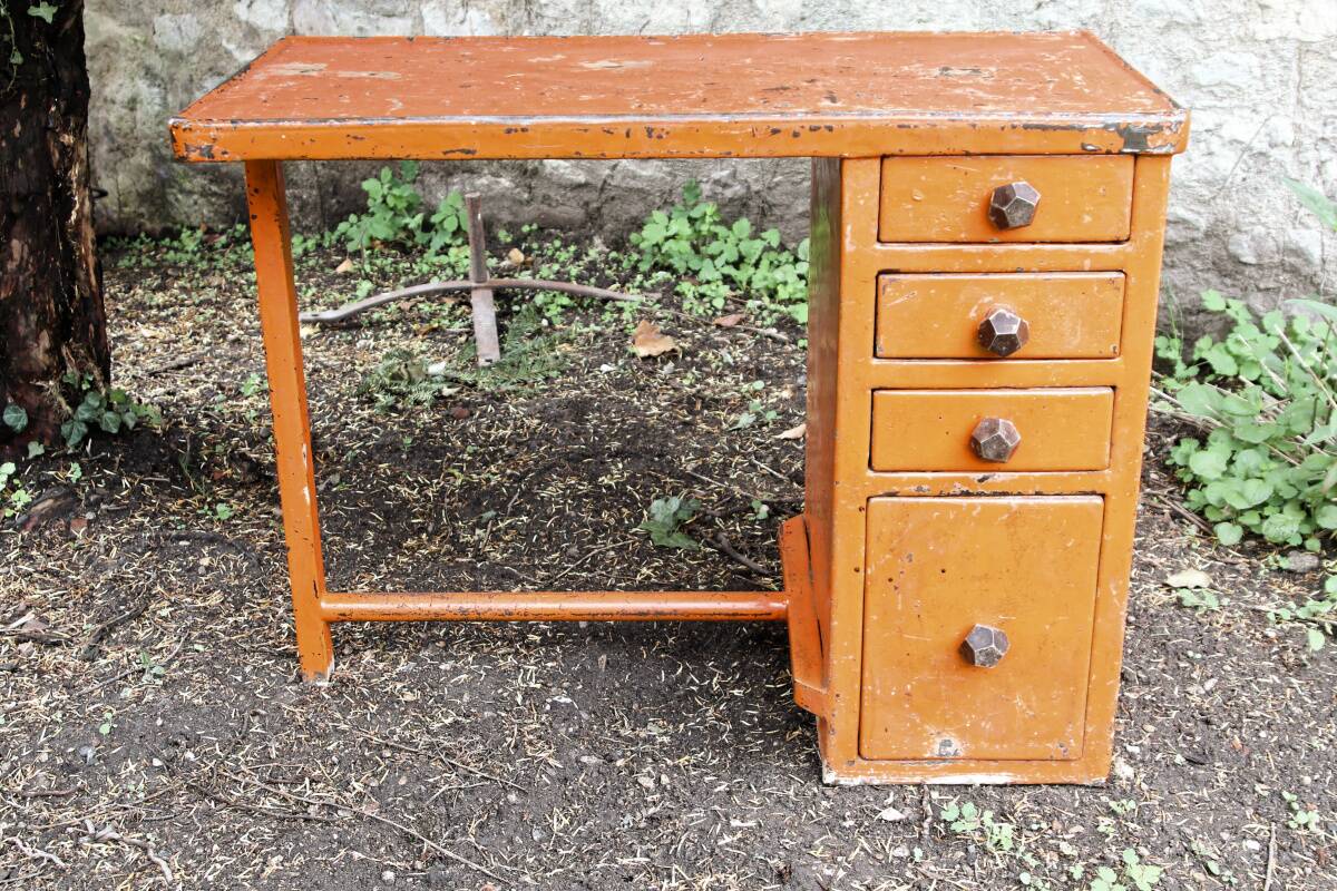 Art deco industrial desk