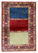 Tapis rayé kazakh fait à la main