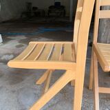 Set of 4 chairs in beech
