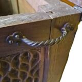 Oak chest with Gothic panels, France, 16th century
