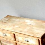 Small Parisian-style patinated sideboard