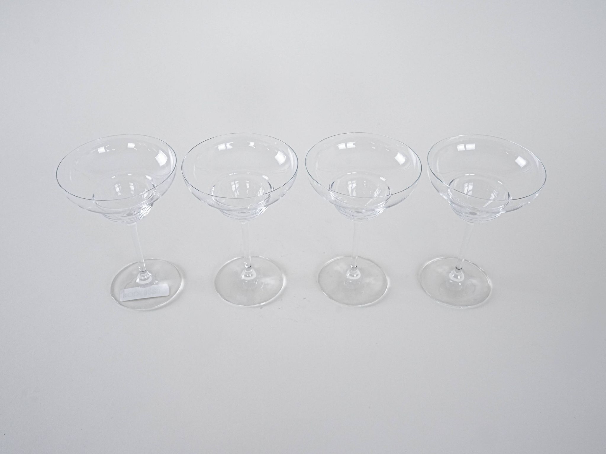 Set of margarita glasses, Danish design, 1970s, manufactured in Denmark