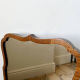 Antique scallop edged wall mirror c.1920-30s