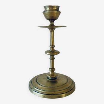 Numbered bronze candle holder