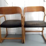Pair of chairs Baumann sled