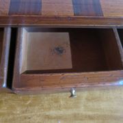 Secretary with mechanism - 4 secret drawers - lock - marquetry chessboard - 1950