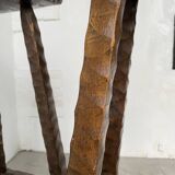 Pair of brutalist high stools