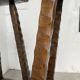 Pair of brutalist high stools