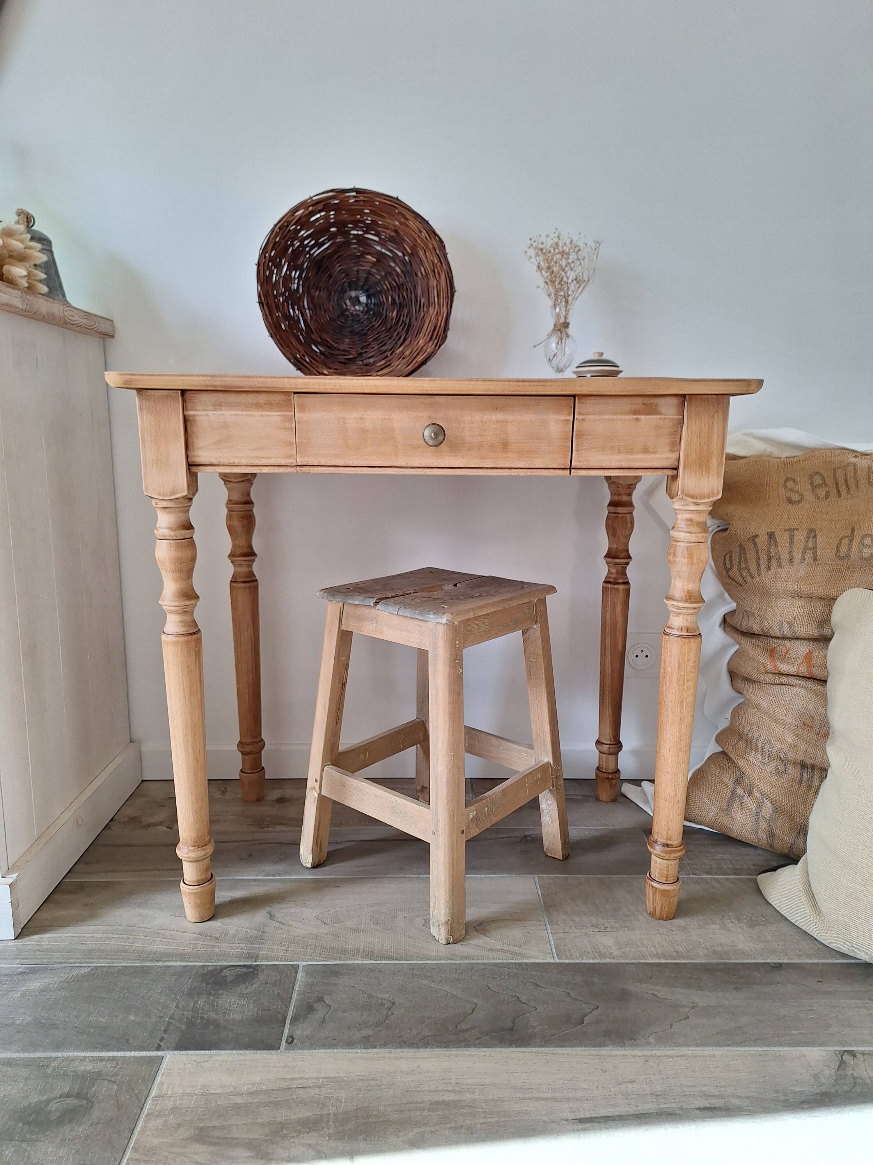 Vintage Country Farmhouse Desk / Console / Side Table