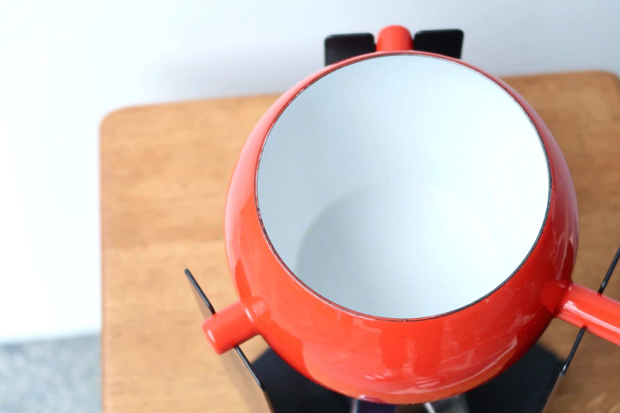 Aubeck fondue machine and forks, 70s