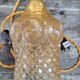 Moulded glass globe walking lamp