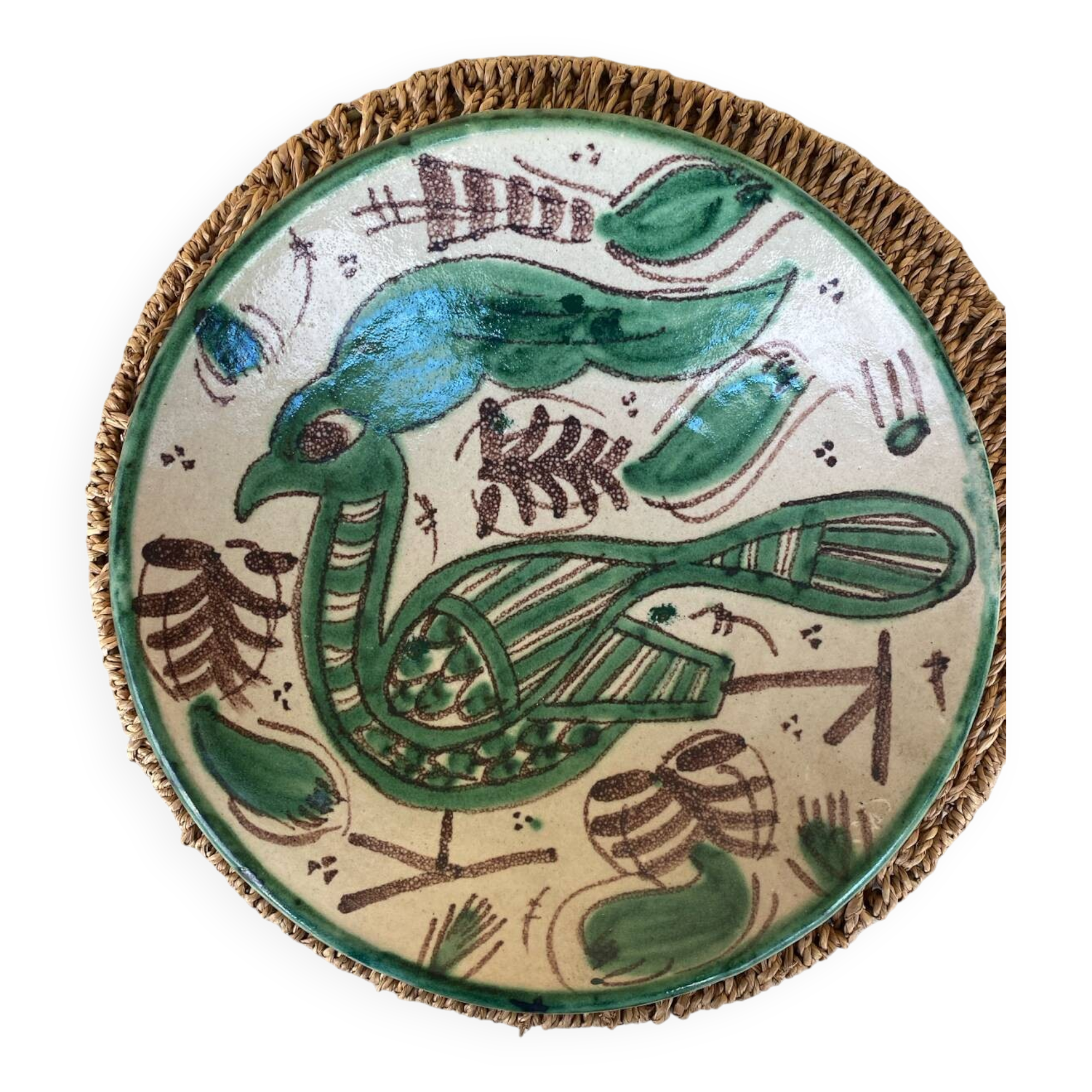 Large dish signed Domingo Punter