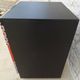 Vintage chest of drawers on wheels with three drawers in faux leather and fabric - Bouto