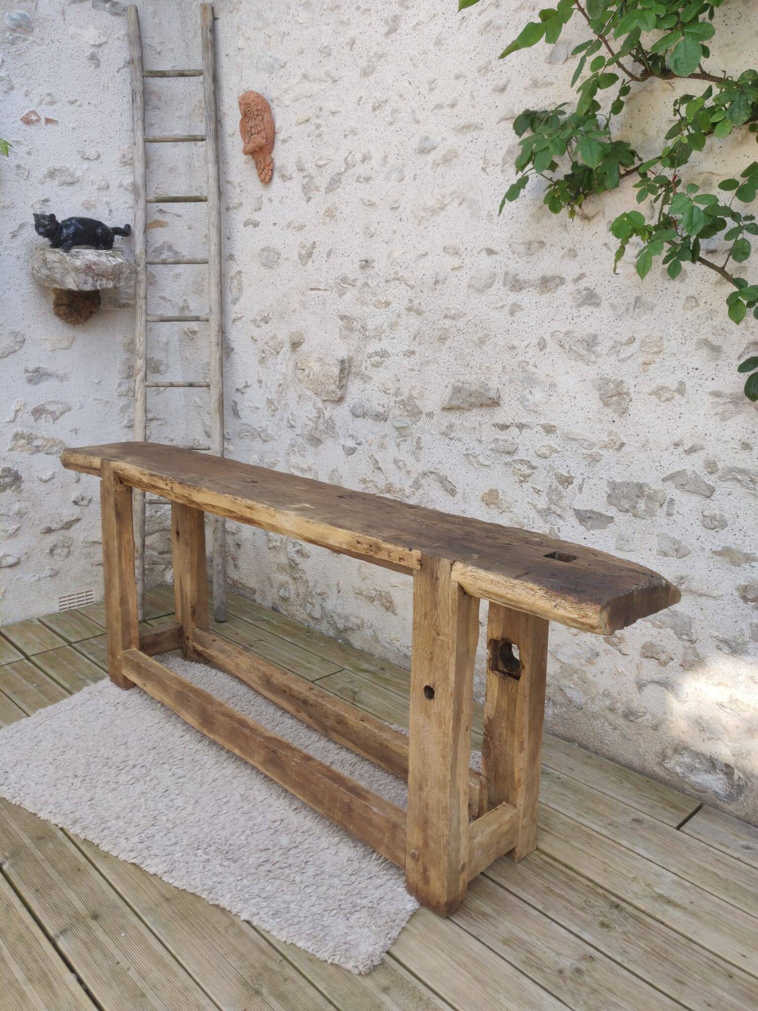 Oak workbench
