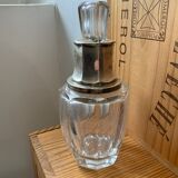 Antique crystal bottle and silver frame diamond punch perfume