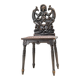 Hand-Carved Chair with Siren Motif, Late 19th Century, Europe