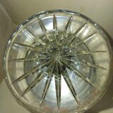 Bohemian crystal vase with foot