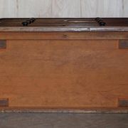 Victorian commode in flame wood with four drawers