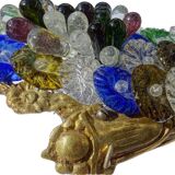 Appliques murales vintage italiennes en verre de Murano, lot de quatre