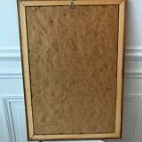 Mirror beveled wood vintage