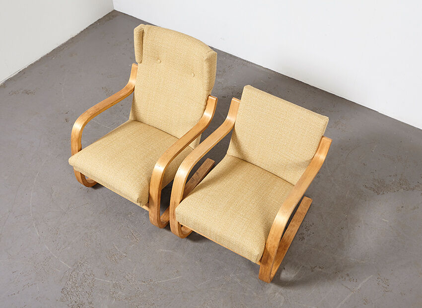 Armchairs model 401& 402 by Alvar Aalto for Artek 1940