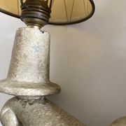 Pair of Arlus torchlight wall light in art deco plaster 1950