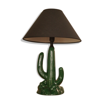 Lamp ceramic cactus