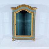 Small Showcase in Painted and Gilded Wood, Louis XV Style – Early 19th Century