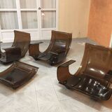 3 Marsala model armchairs designed by Michel Ducaroy and published by Ligne Roset in the 70s