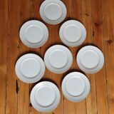 Set of 8 L'Eclat L'Amandinoise flat plates