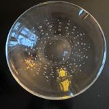 Bubbled crystal ashtray
