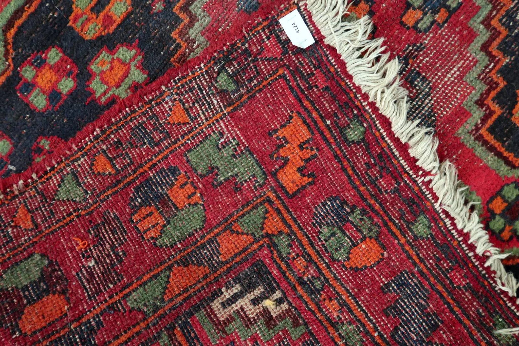 Tapis persan Hamadan antique des années 1930 160 cm x 241 cm