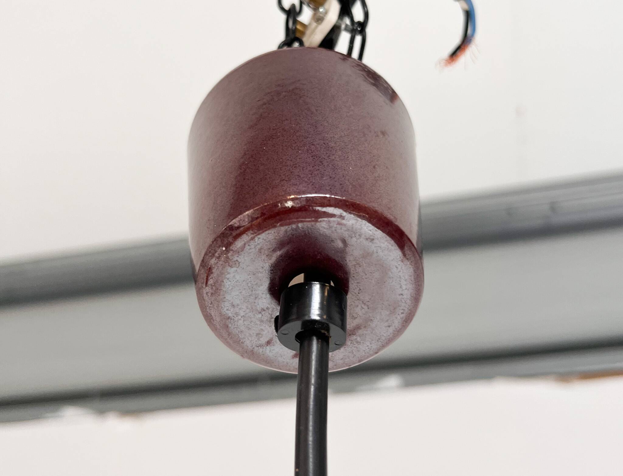Set of 2 ceramic ceiling lamps by PAN Leuchten, 1970s