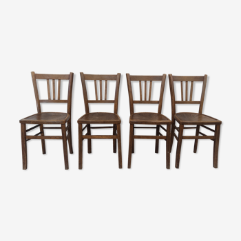 Suite de 4 chaises bistrot