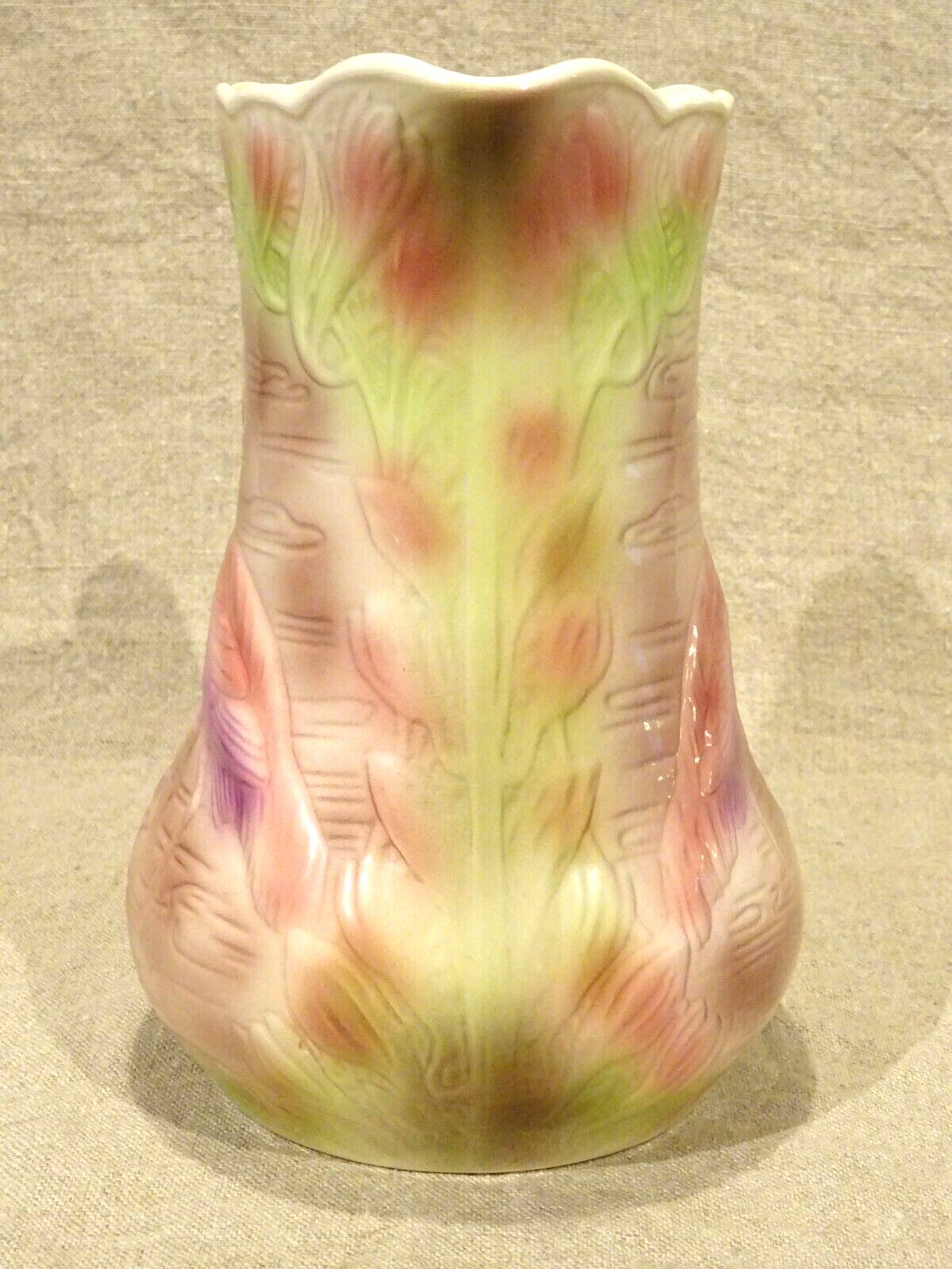 Pitcher pitcher jug slip Saint Clément heron relief decoration