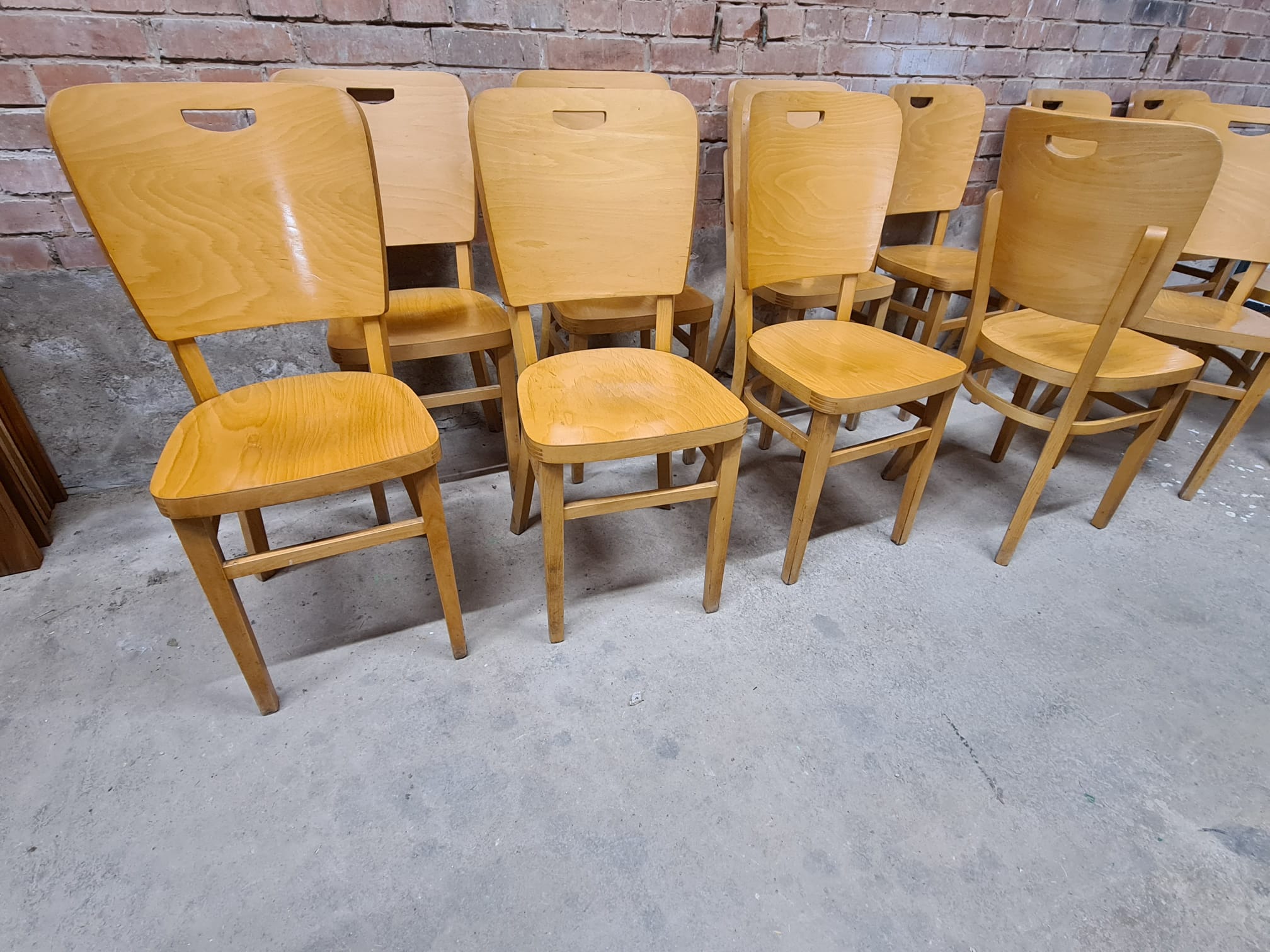 Set of 12 bistro chairs